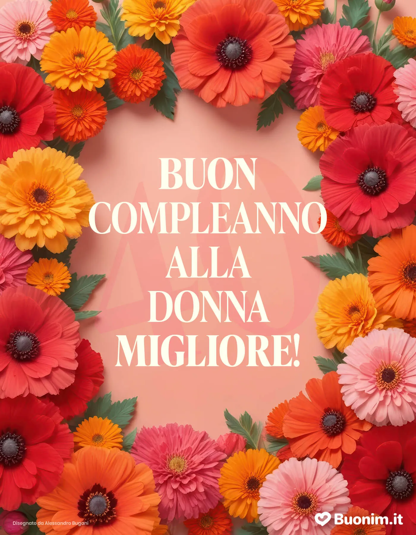 Immagini con frasi spiritose per il compleanno di 40 anni di una donna da inviare su WhatsApp con leggerezza