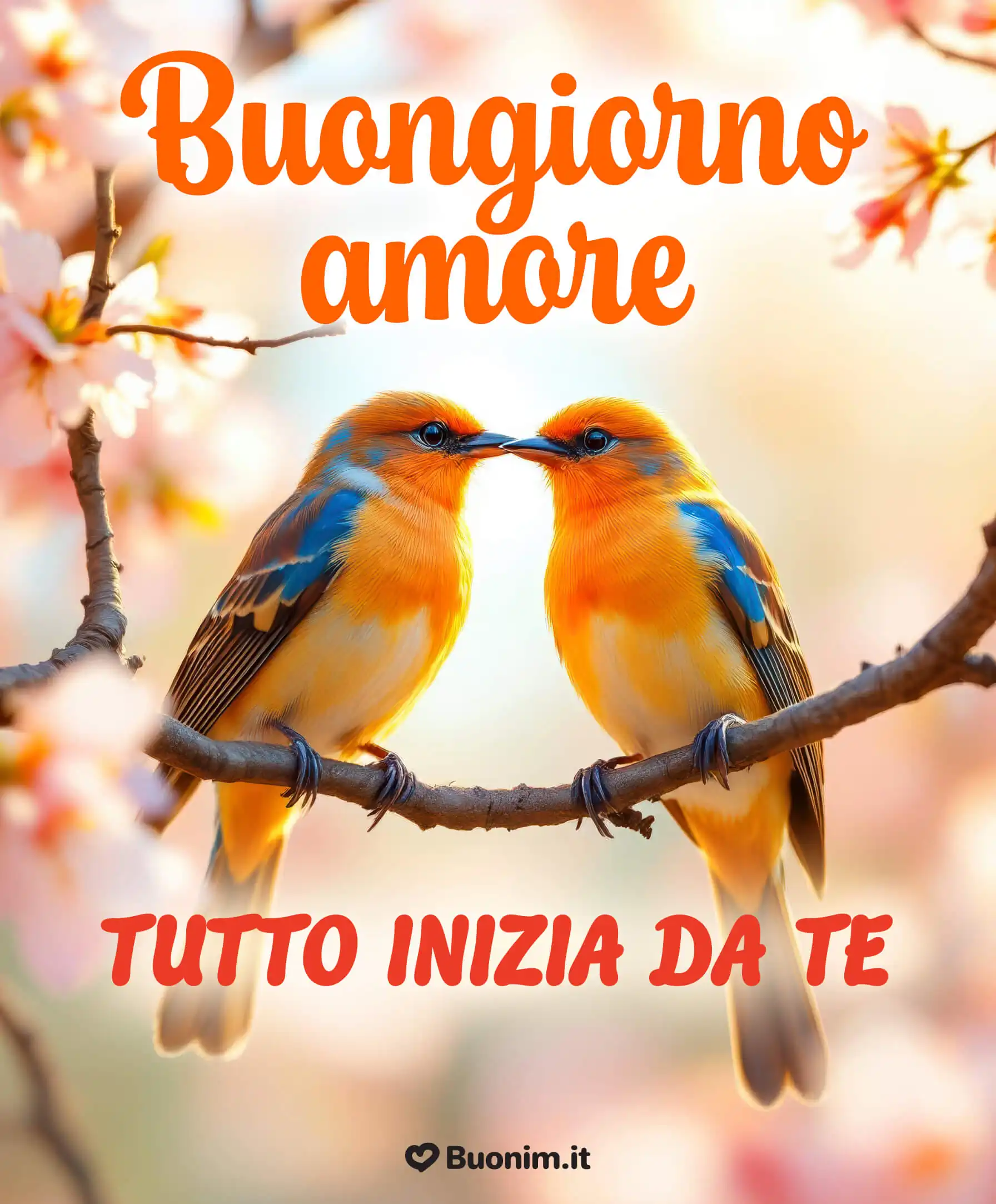 Bacio e passione in un buongiorno amore mio che emoziona Immagini con sfumature di amore e amicizia per iniziare bene la giornata