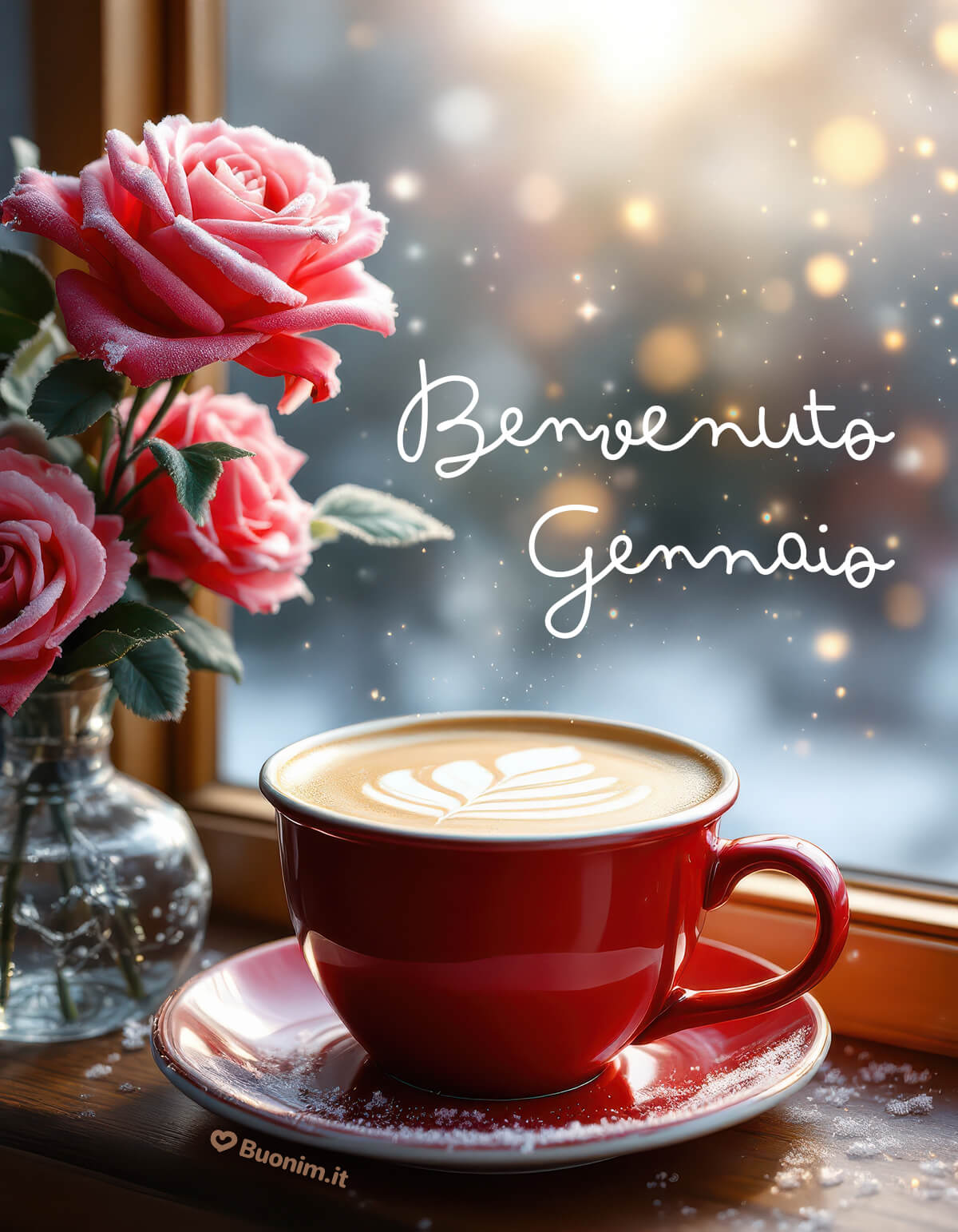 Immagini di benvenuto a gennaio tra rose e caffè Tra luce morbida e profumo di caffè, queste immagini di benvenuto a gennaio portano coccole e serenità. Perfette per dire buon inizio e regalare un abbraccio a chi ami.