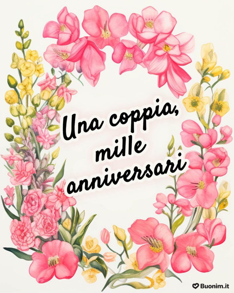 Immagini di buon anniversario di matrimonio gratis per WhatsApp da condividere con chi ami