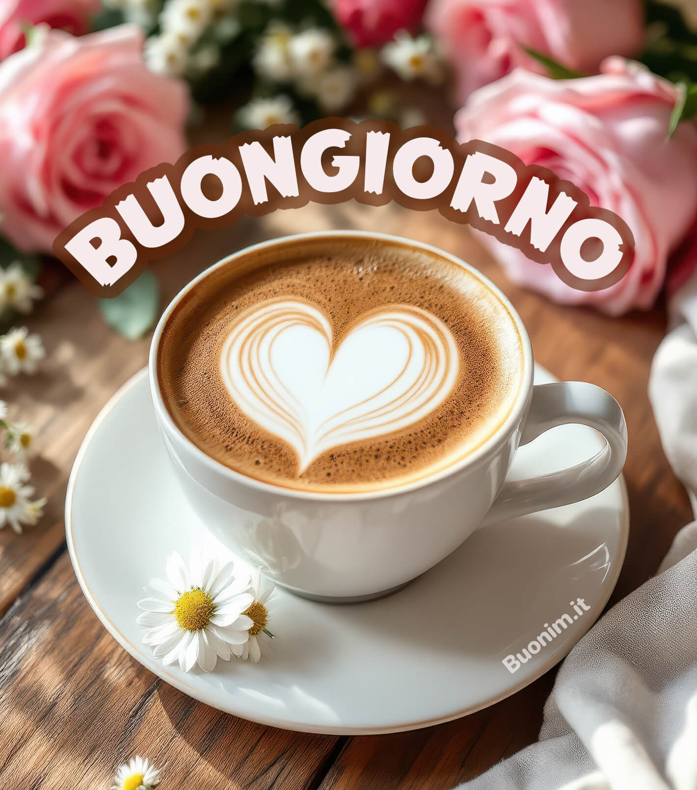 Tra il profumo del caffè e tanta tenerezza, questa cartolina regala un risveglio pieno di affetto. Perfetta per augurare una mattina serena, con un pensiero dolce che arriva dritto al cuore.