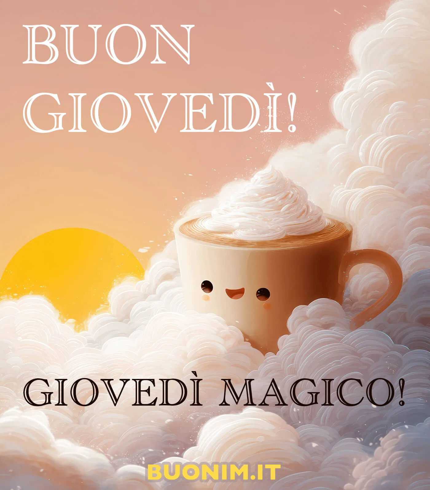 Immagini di buongiorno per il giovedì con frasi dolci e messaggi affettuosi per augurare un felice giorno della settimana
