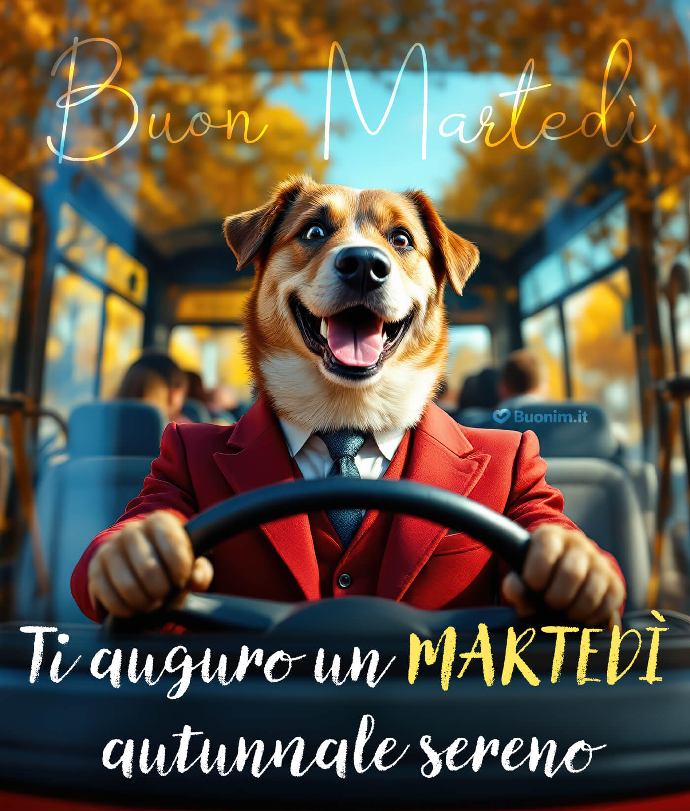 Immagini divertenti di buongiorno e buon martedì autunnale da condividere con gli amici Immagini divertenti di buongiorno e buon martedì autunnale per portare il sorriso a chi riceve il messaggio