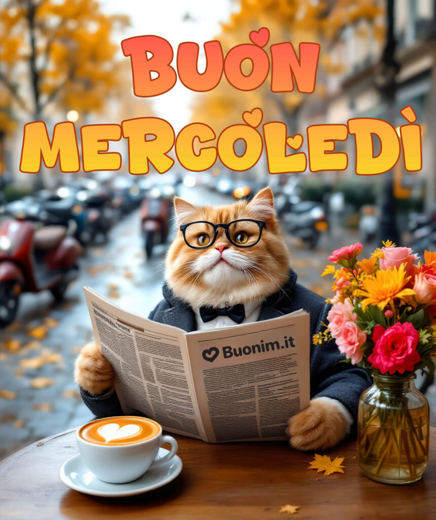 Immagini divertenti di buongiorno e buon mercoledì autunnale per sorridere a metà settimana