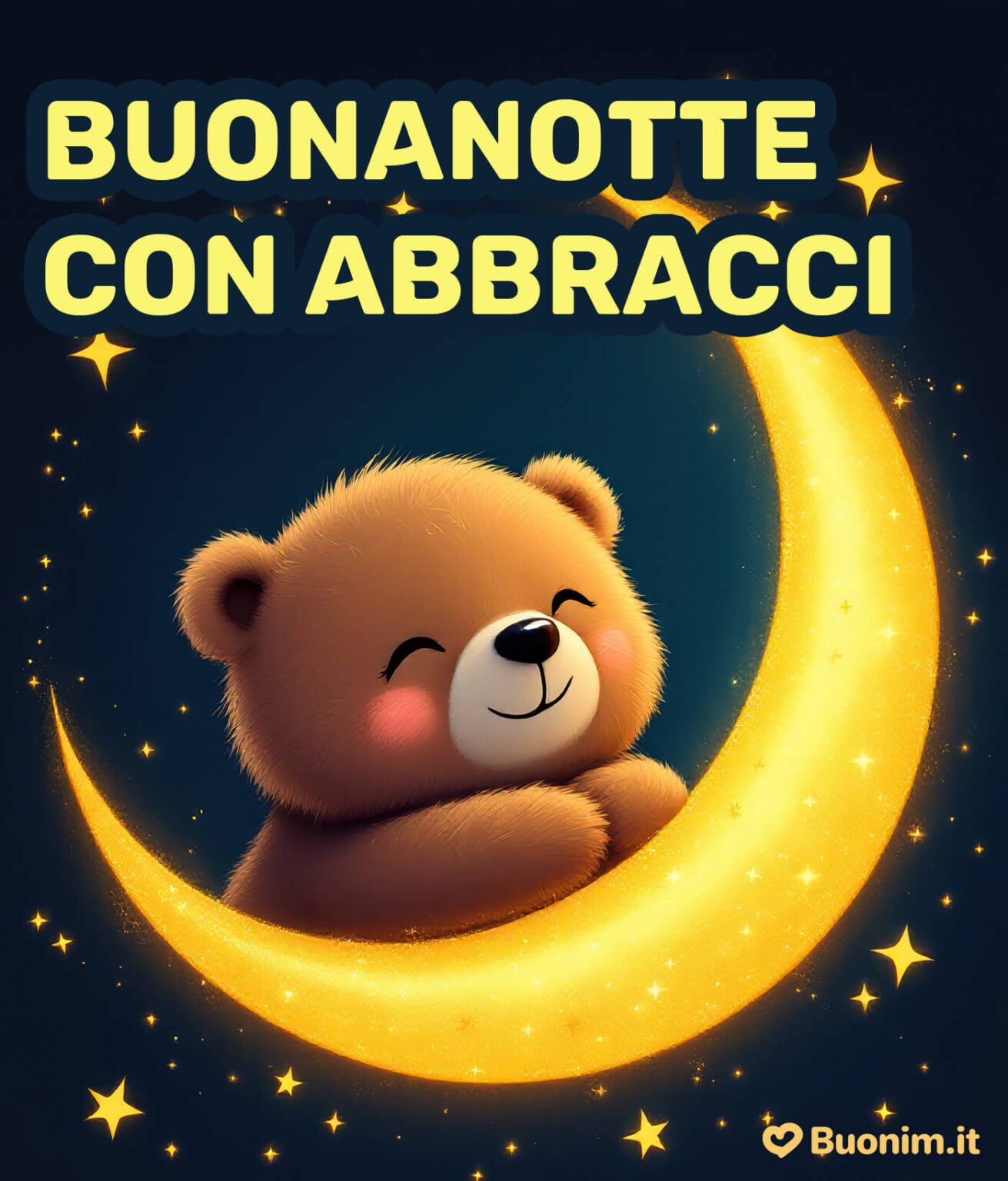 un pensiero è come un abbraccio buonanotte