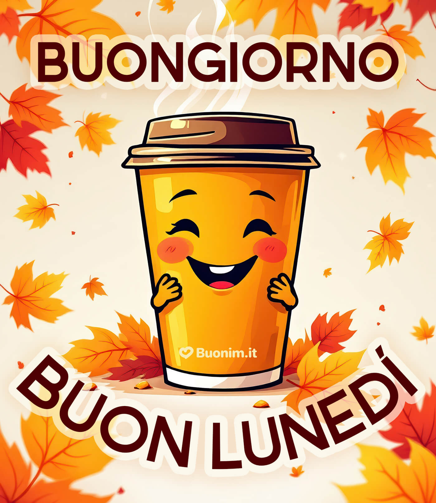 Buongiorno e buon lunedì autunnale con immagini nuove Immagini nuove gratis per WhatsApp per augurare un dolce inizio di settimana
