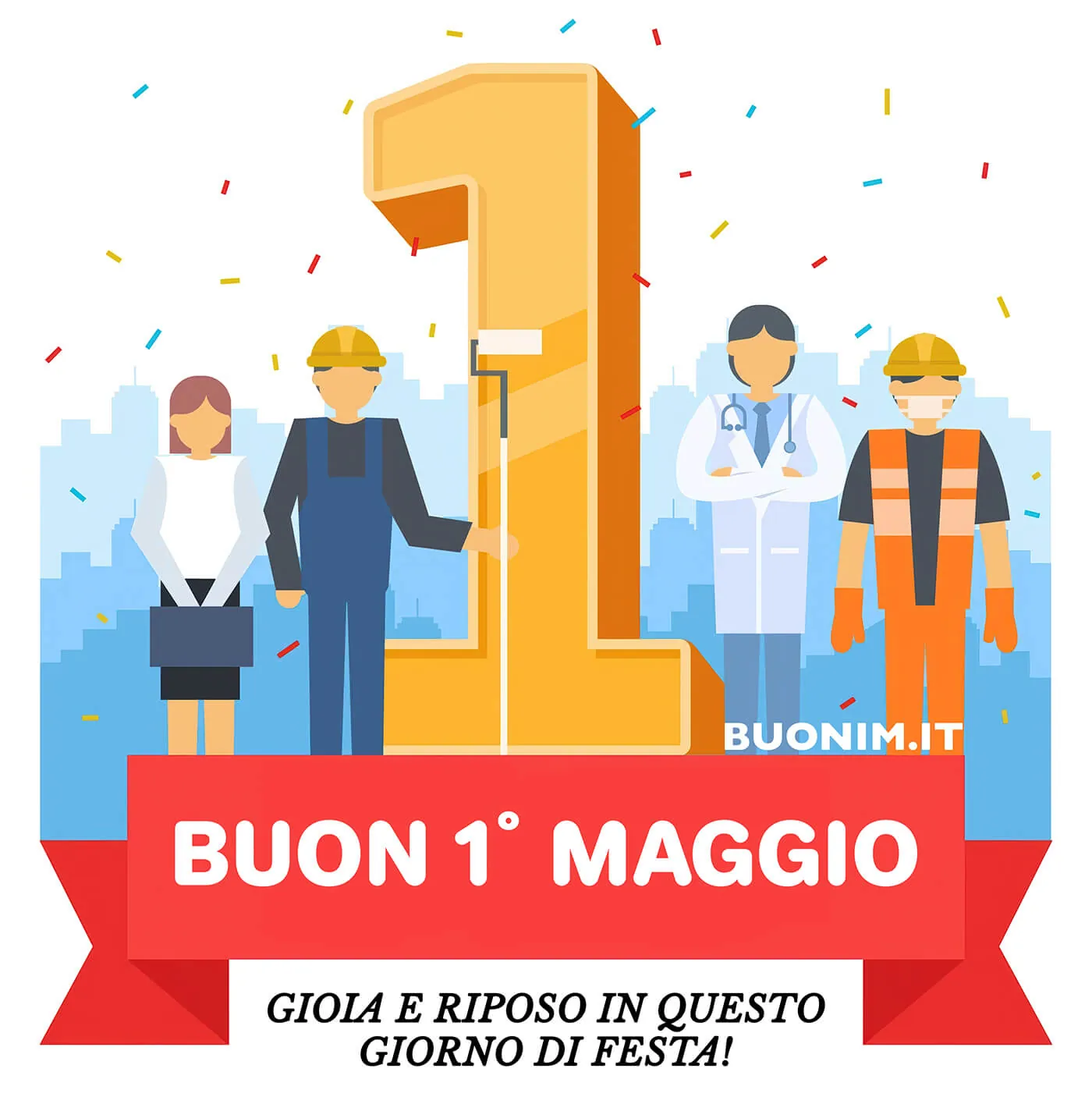 Immagini originali per dire buon 1° maggio con il cuore