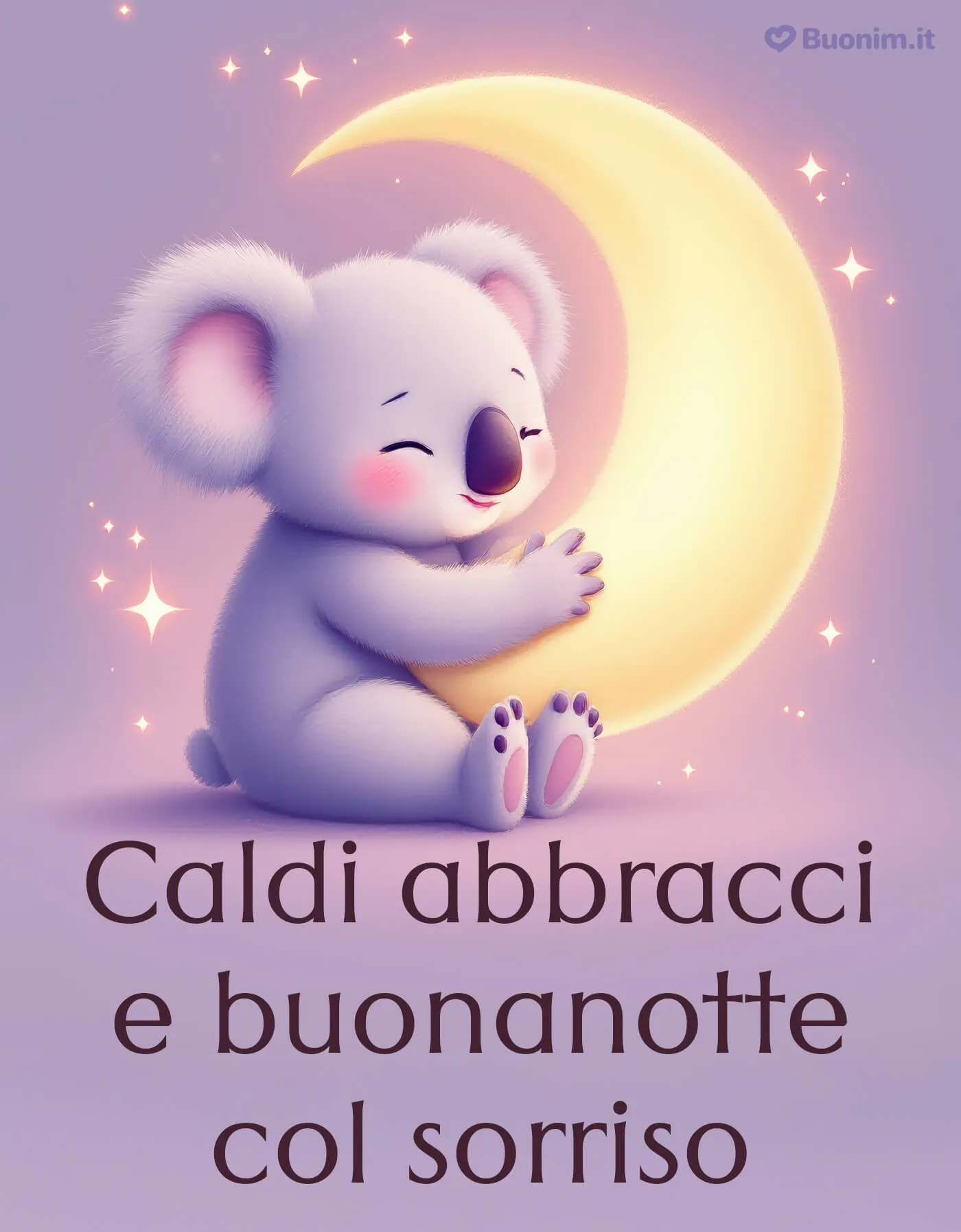 Immagini per amiche con buonanotte e abbracci pieni di gioia