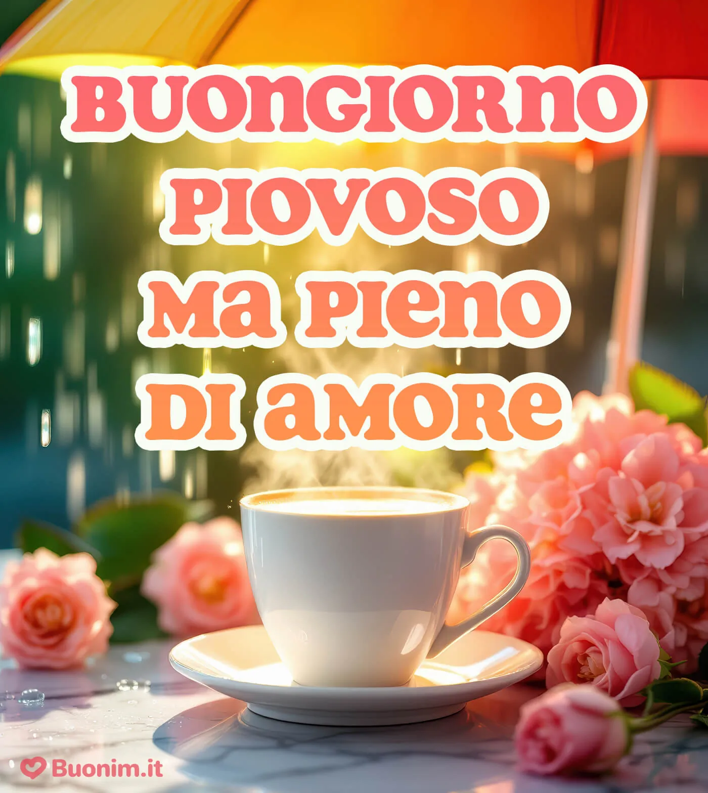 Immagini romantiche di pioggia che scaldano l’anima