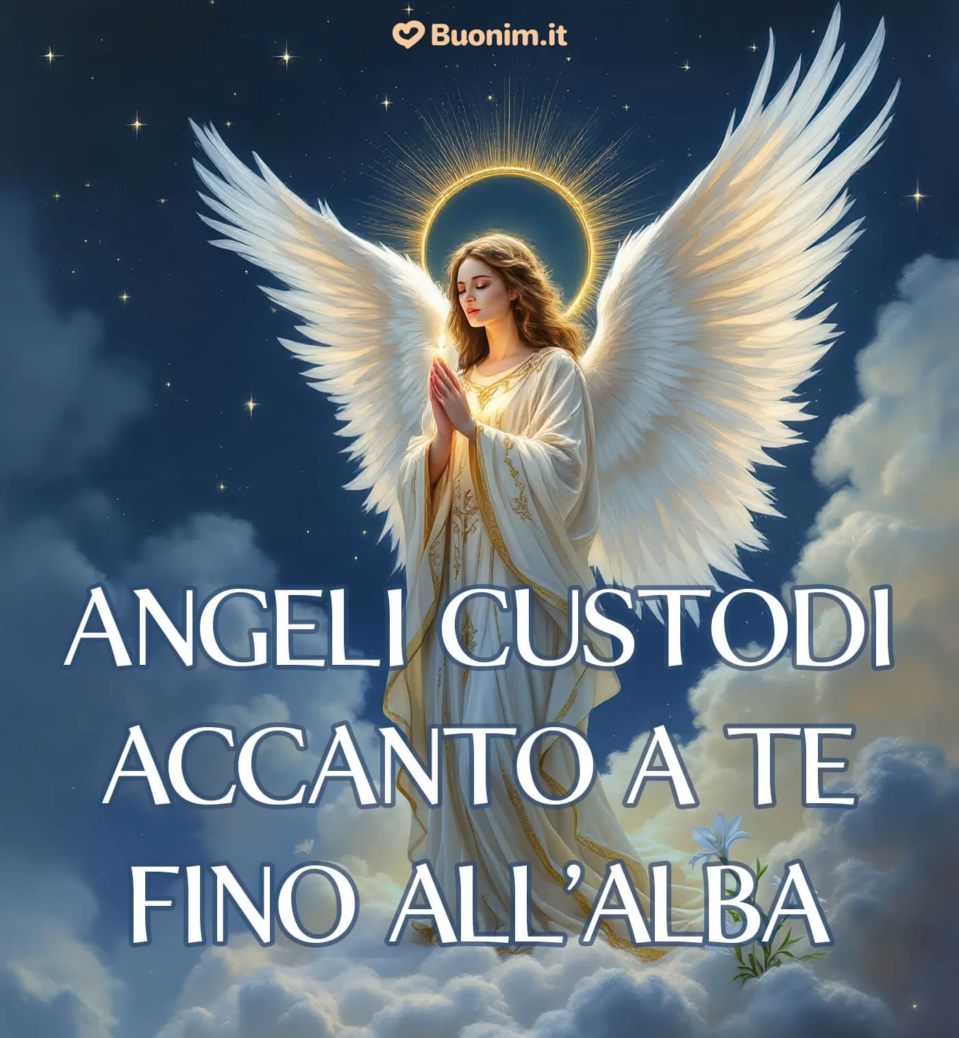Immagini sacre di angeli bellissimi per la buonanotte per donare pace all’anima