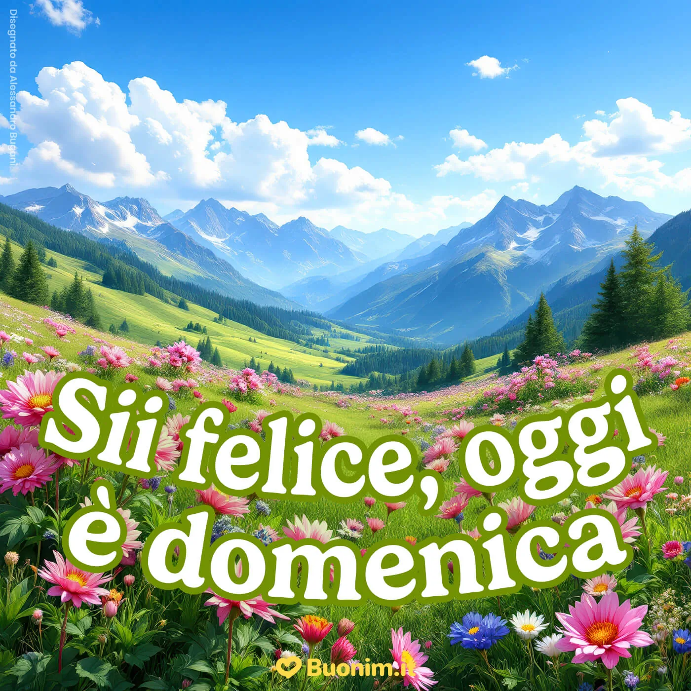 Invia un buongiorno della domenica con affetto speciale, per far sentire la tua presenza anche da lontano