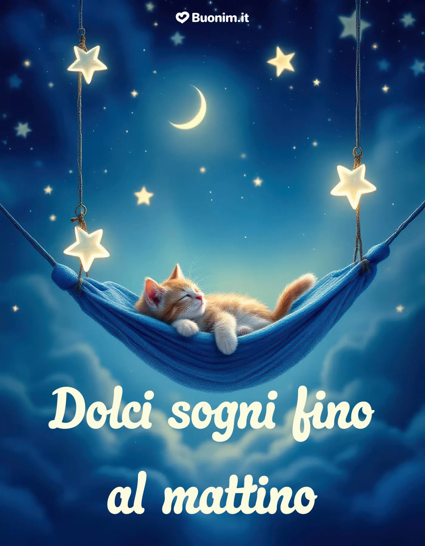 Invia un’immagine con frase dolci sogni e lascia un pensiero gentile