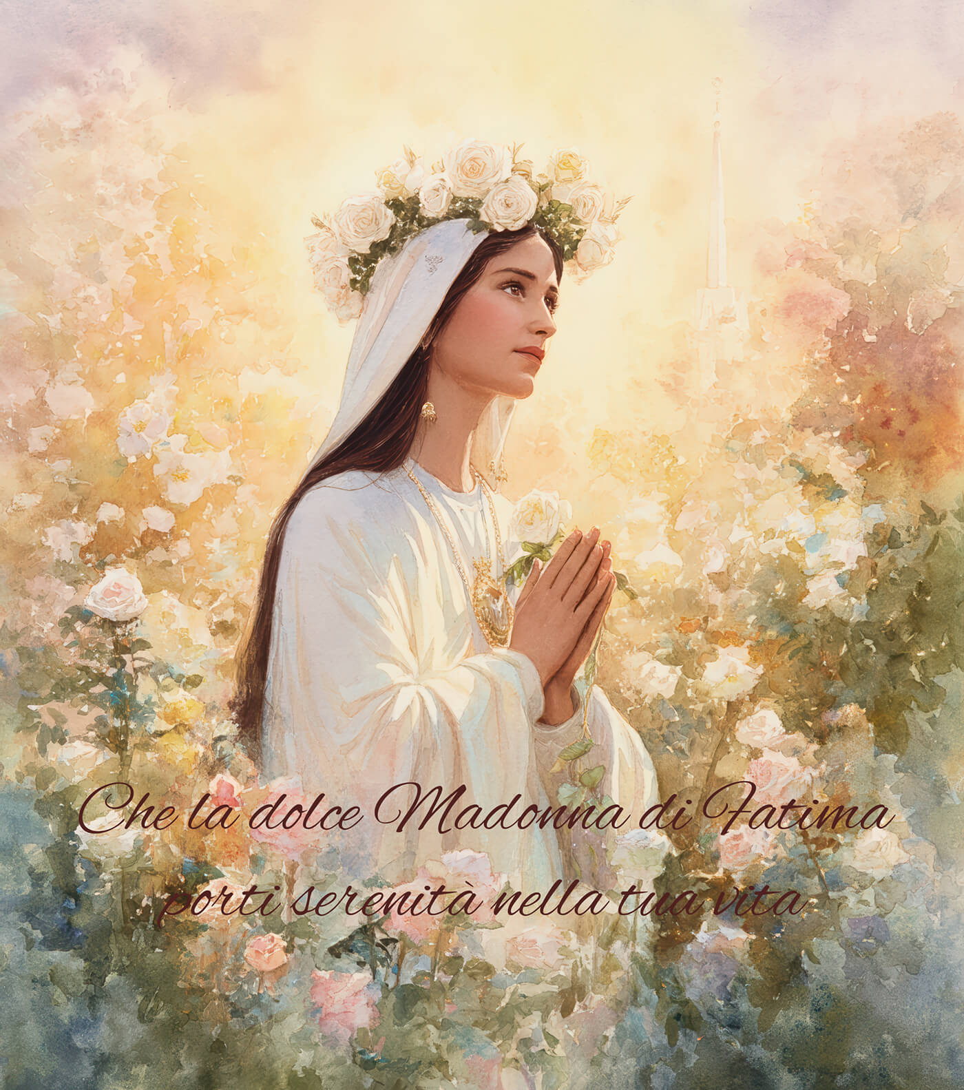 La Madonna di Fatima ti doni pace, amore e speranza La Madonna di Fatima ti doni pace, amore e speranza