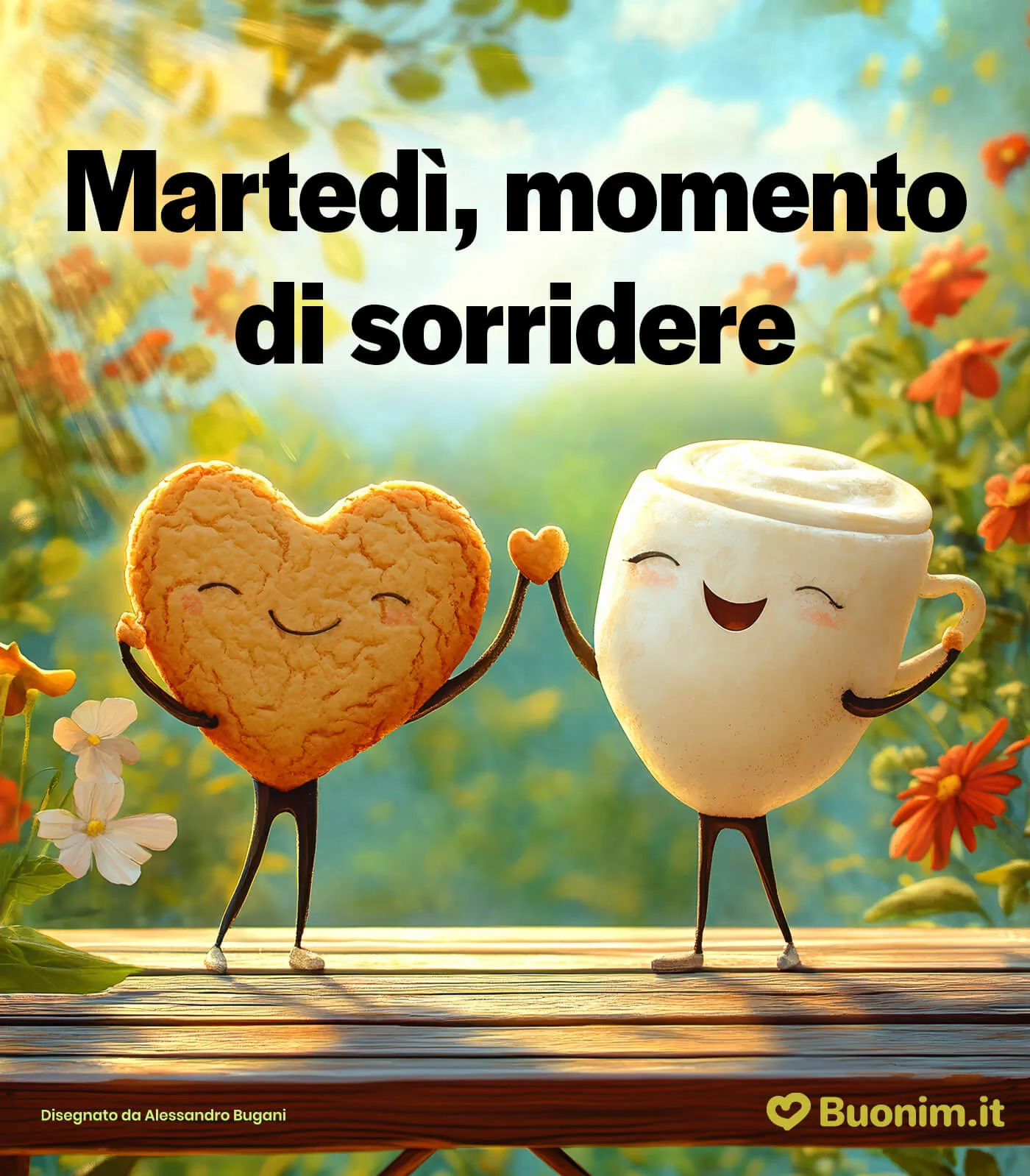 Le bellissime immagini di buon martedì nuove e gratis di Buonim sono pronte per essere condivise con chi vuoi tu, per un inizio di giornata pieno di gioia