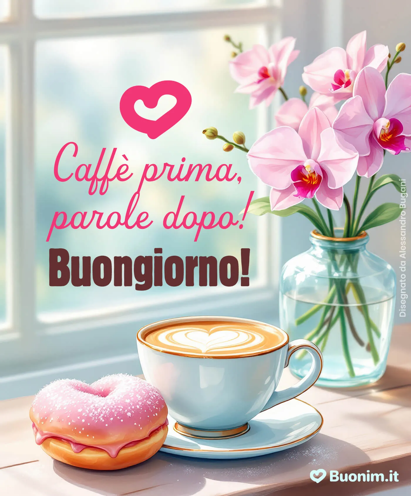 Le orchidee e il caffè, un connubio elegante per dire buongiorno con stile