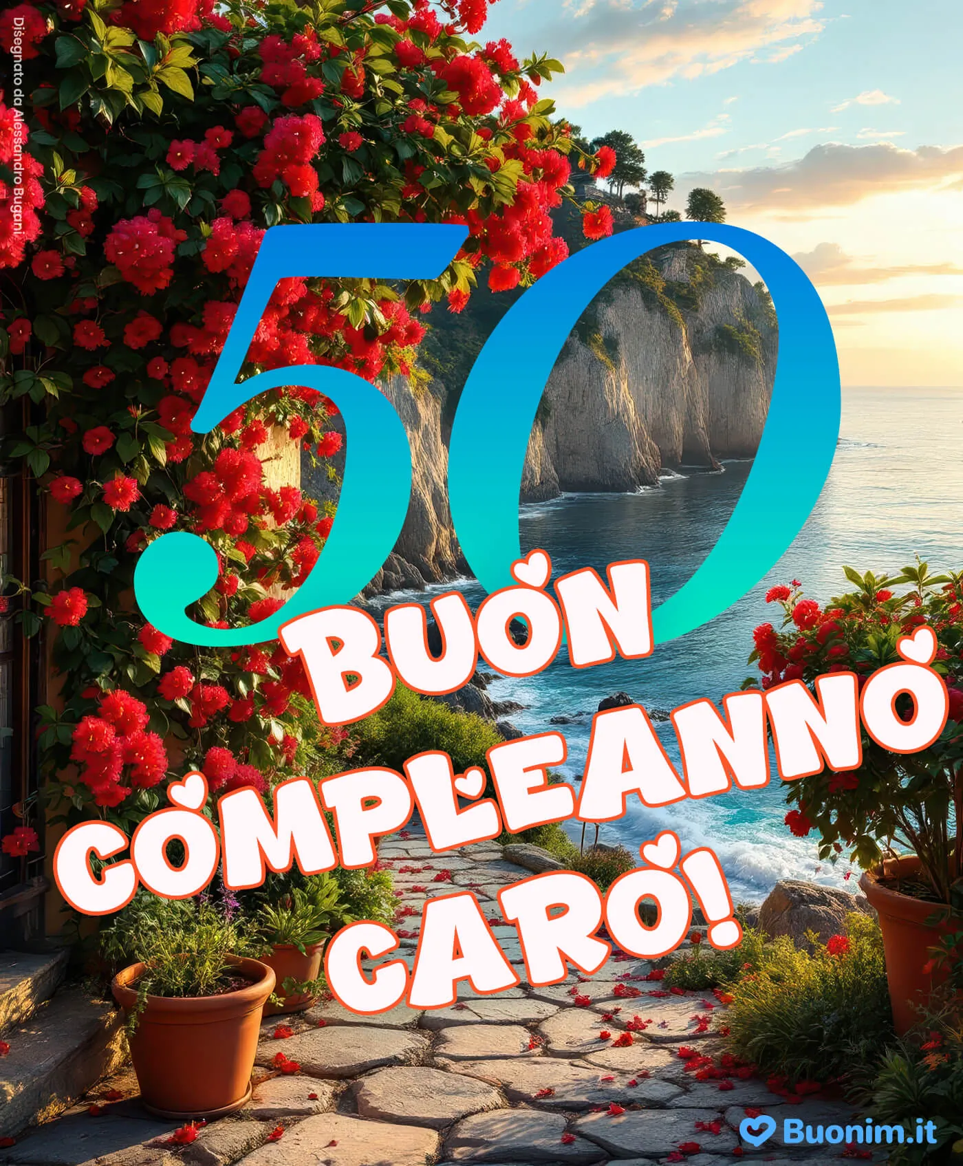 Le più belle immagini di buon compleanno per uomo di 50 anni ti aspettano su Buonim per inviare messaggi sinceri e divertenti