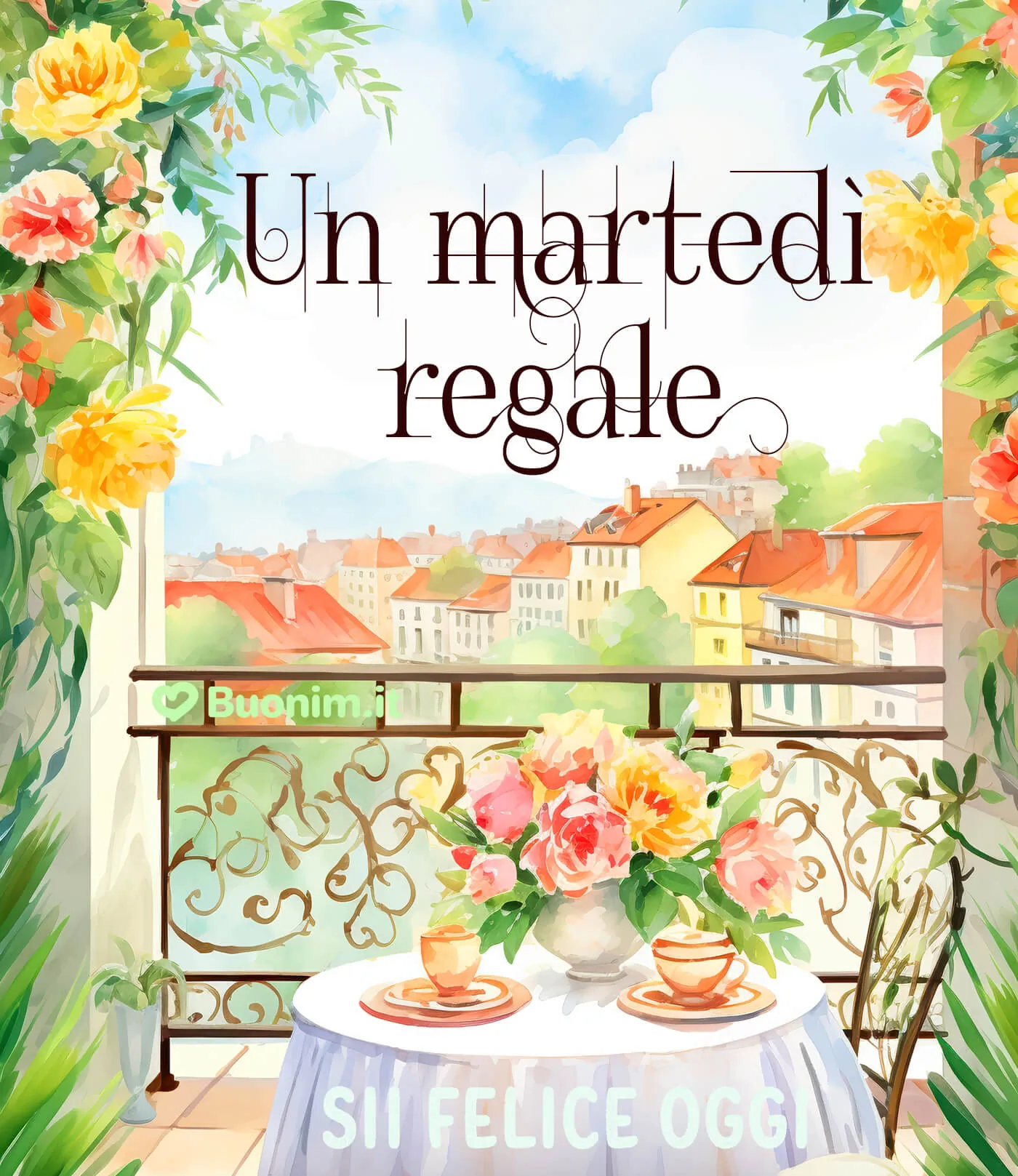 L’aria fresca del mattino e due tazzine invitano a rallentare un attimo. Buon martedì a te, che sia elegante, sereno e ricco di piccole cose belle.