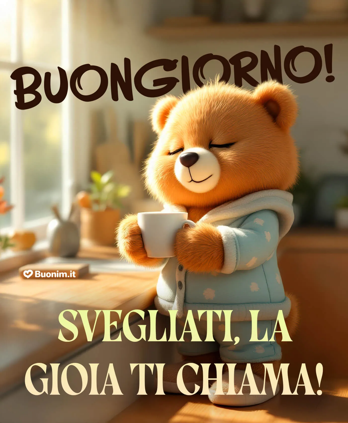 Un buongiorno ironico per chi ama scherzare Messaggi brevi ma pieni di positività per augurare una buona giornata con stile