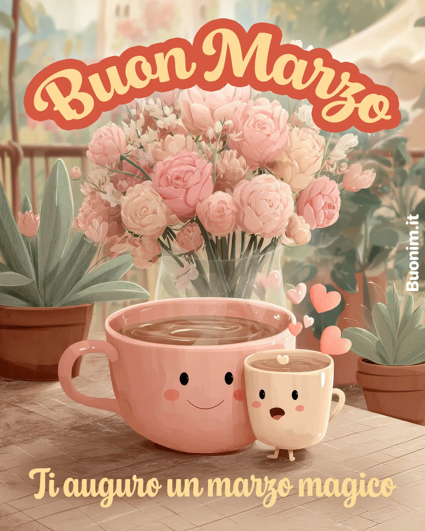Messaggi felici per un buon marzo magico Tra coccole, cuori e un caffè che sorride, ti auguro un mese leggero e pieno di cose belle. Perfetto tra i messaggi per un felice marzo da inviare con tanto affetto.