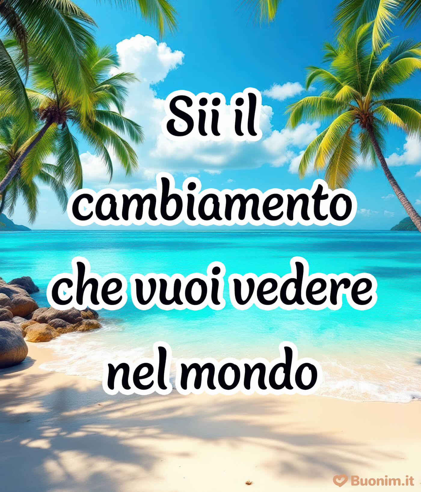 Un’immagine con frase positiva e motivazionale per illuminare la giornata Messaggi motivazionali per dire a chi vuoi bene che tutto è possibile