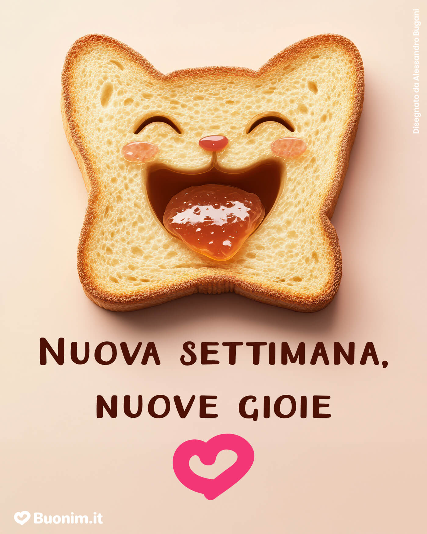 Nuova settimana, nuove gioie con sorriso goloso Che dolcezza oggi, ti mando un buongiorno pieno di allegria e piccole gioie. Ti auguro un lunedì brillante e leggero, da inviare a chi ha bisogno di un sorriso.