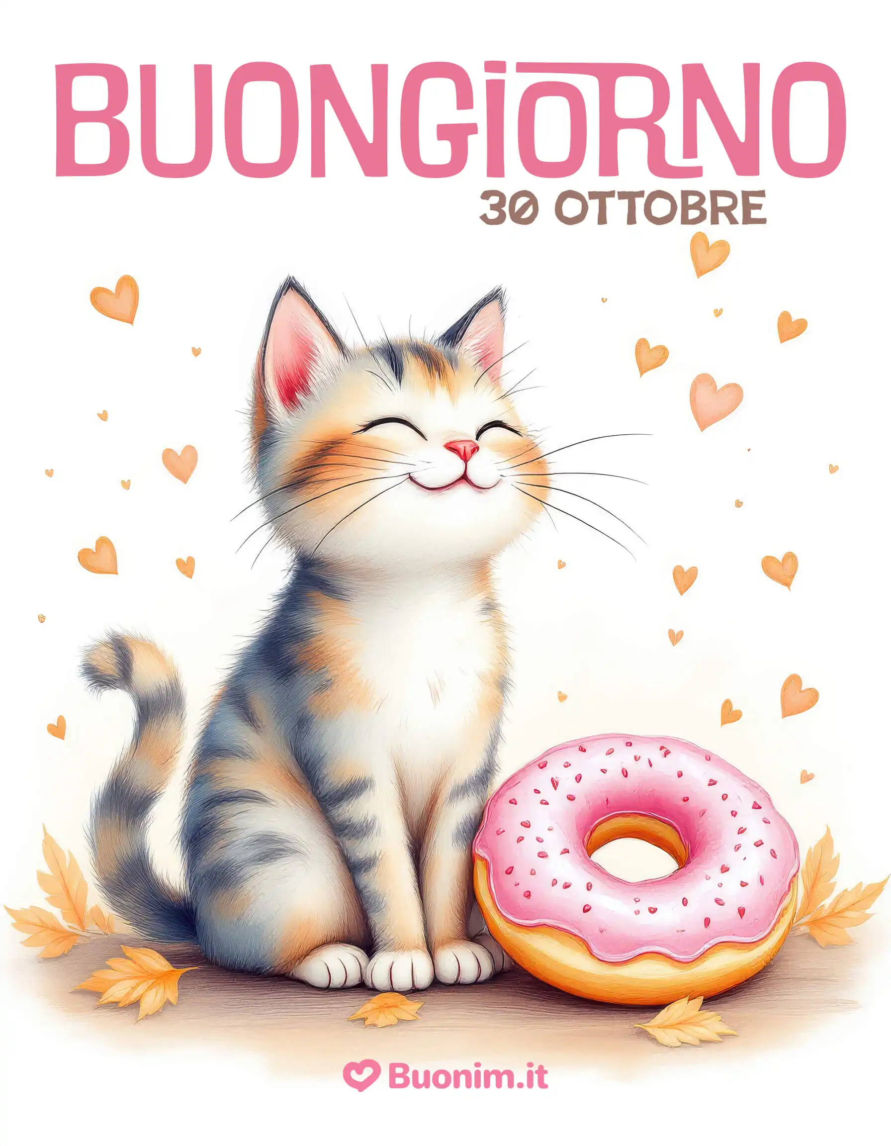 Buongiorno 30 ottobre Occhietti felici e zucchero che profuma la mattina. Invia l’immagine e augura una giornata piena di coccole e sorrisi