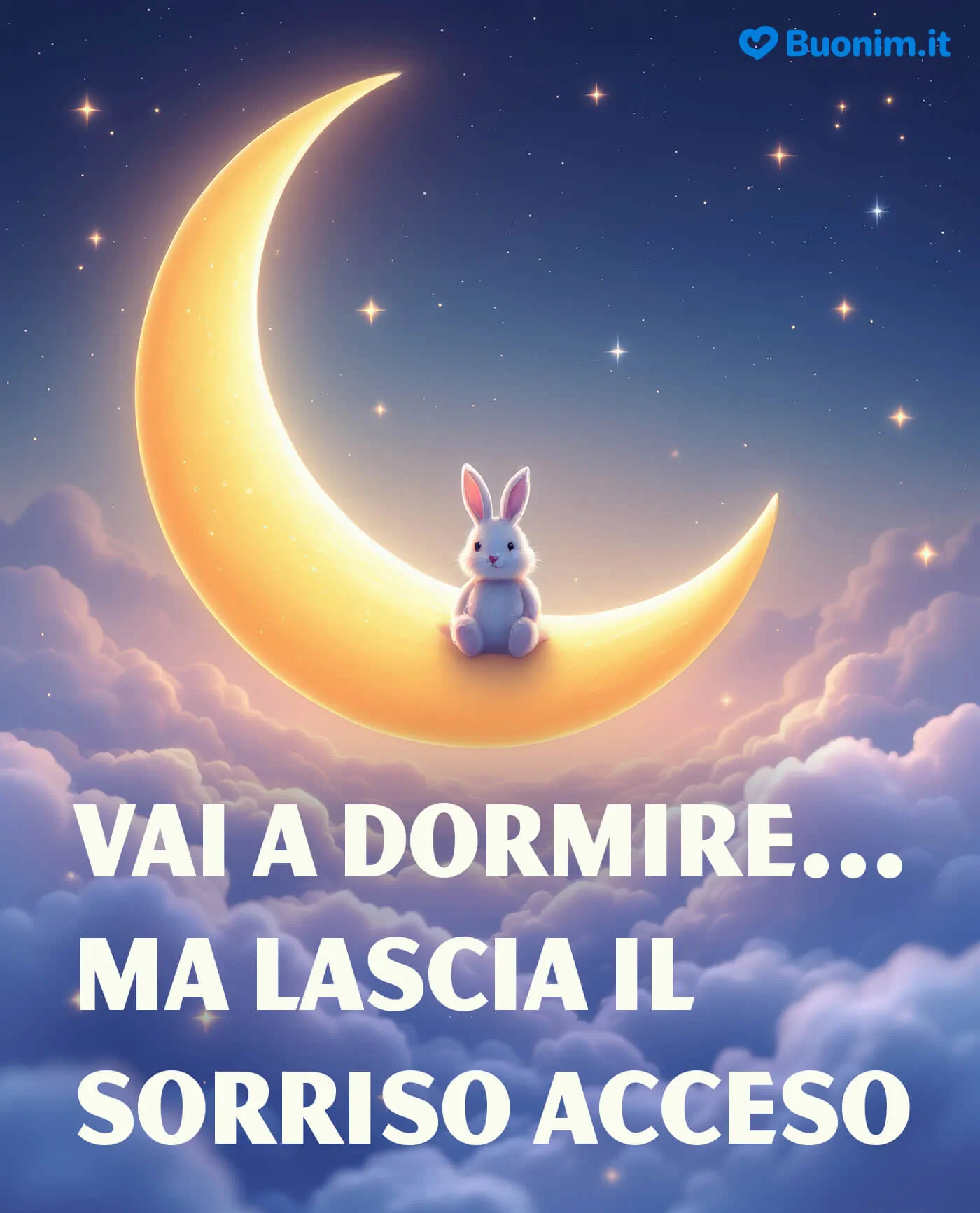 Ogni notte merita un'immagine affettuosa e divertente per dire buonanotte