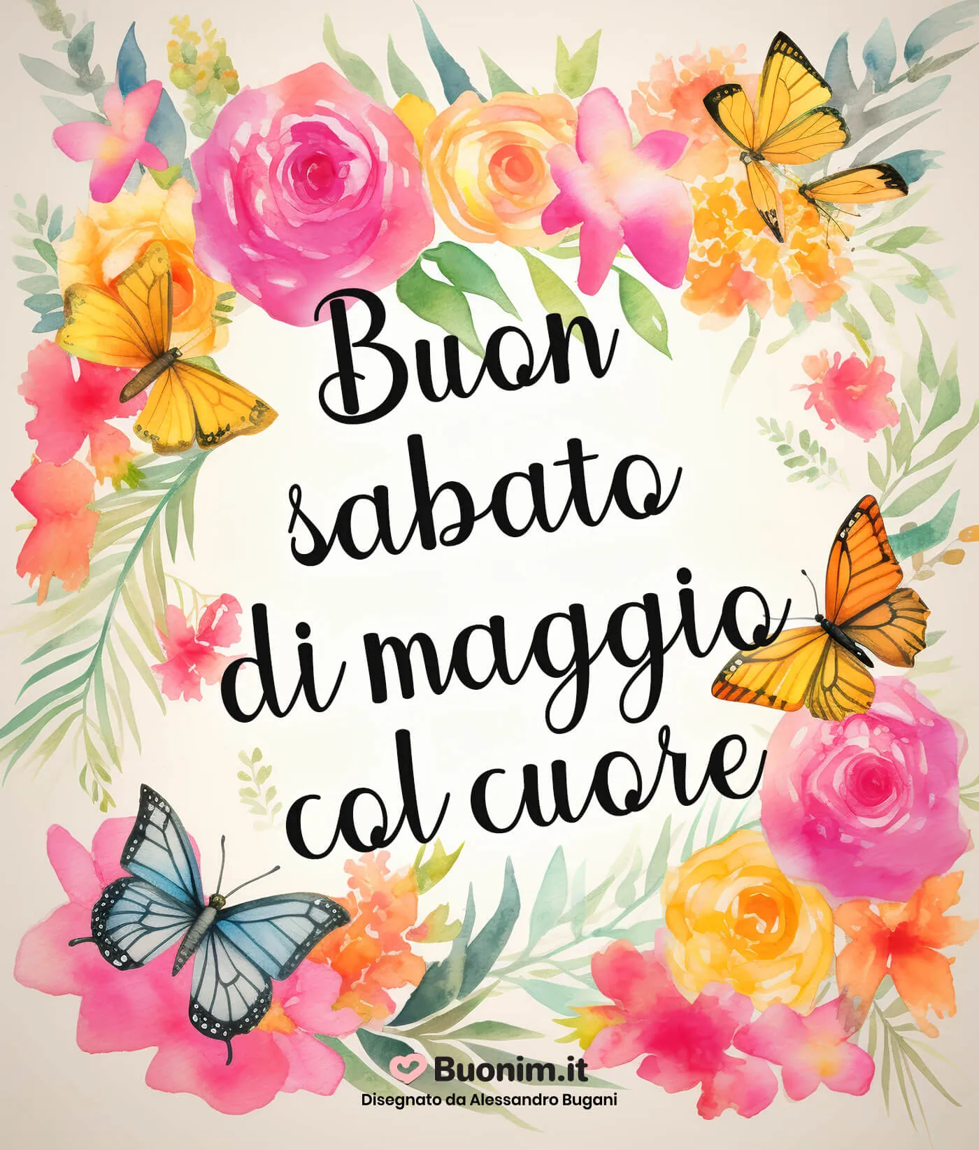 Ogni sabato di maggio può iniziare con una frase gentile e un’immagine piena di sole