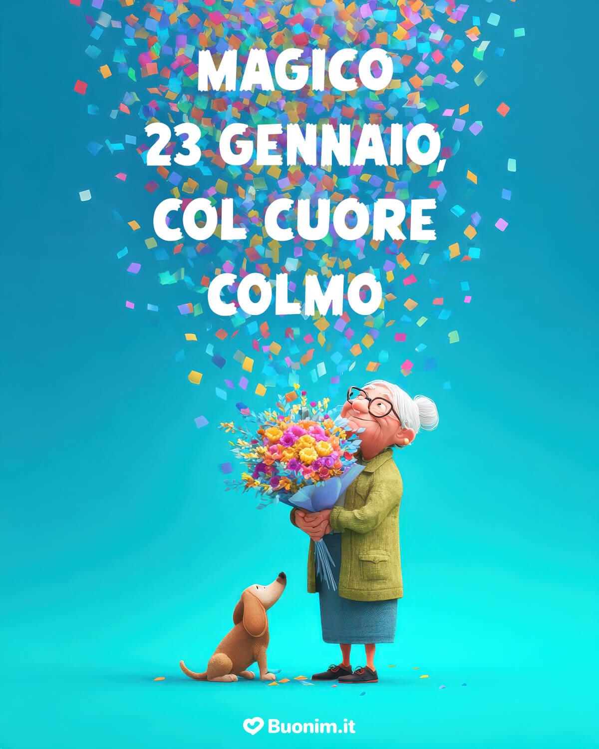 Pioggia di coriandoli e cuore colmo, 23 gennaio Pioggia di coriandoli e cuore colmo, 23 gennaio