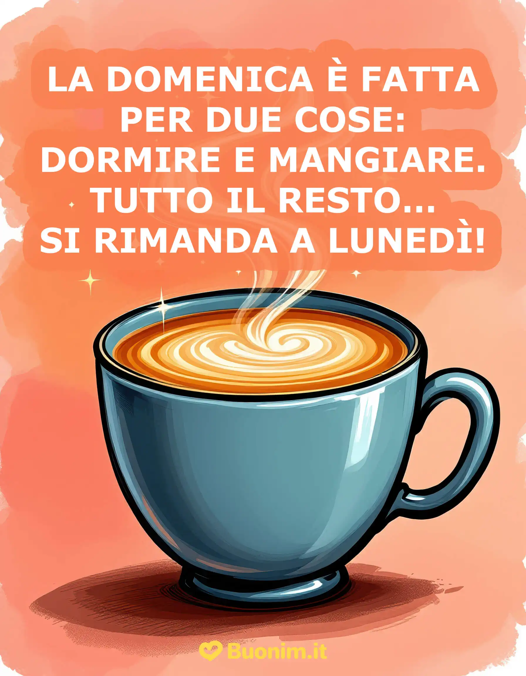 Porta gioia con buona domenica e con frasi e immagini spiritose da condividere con chi ami