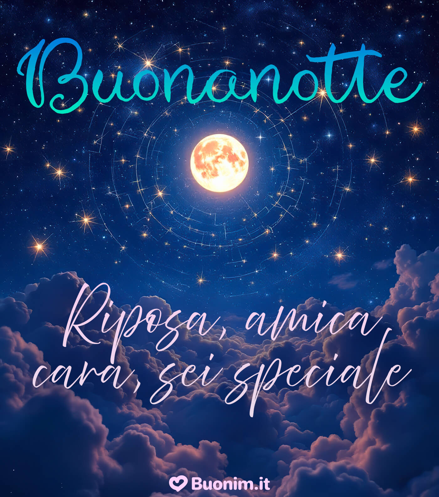 Immagini nuove di buonanotte per la mia amica dolce e speciale Regala un messaggio di buona notte e un’immagine nuova gratis per la tua amica