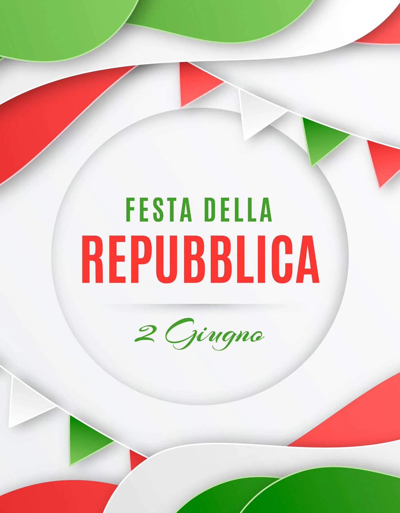 Rendi speciale il buongiorno del 2 giugno con un’immagine patriottica da inviare