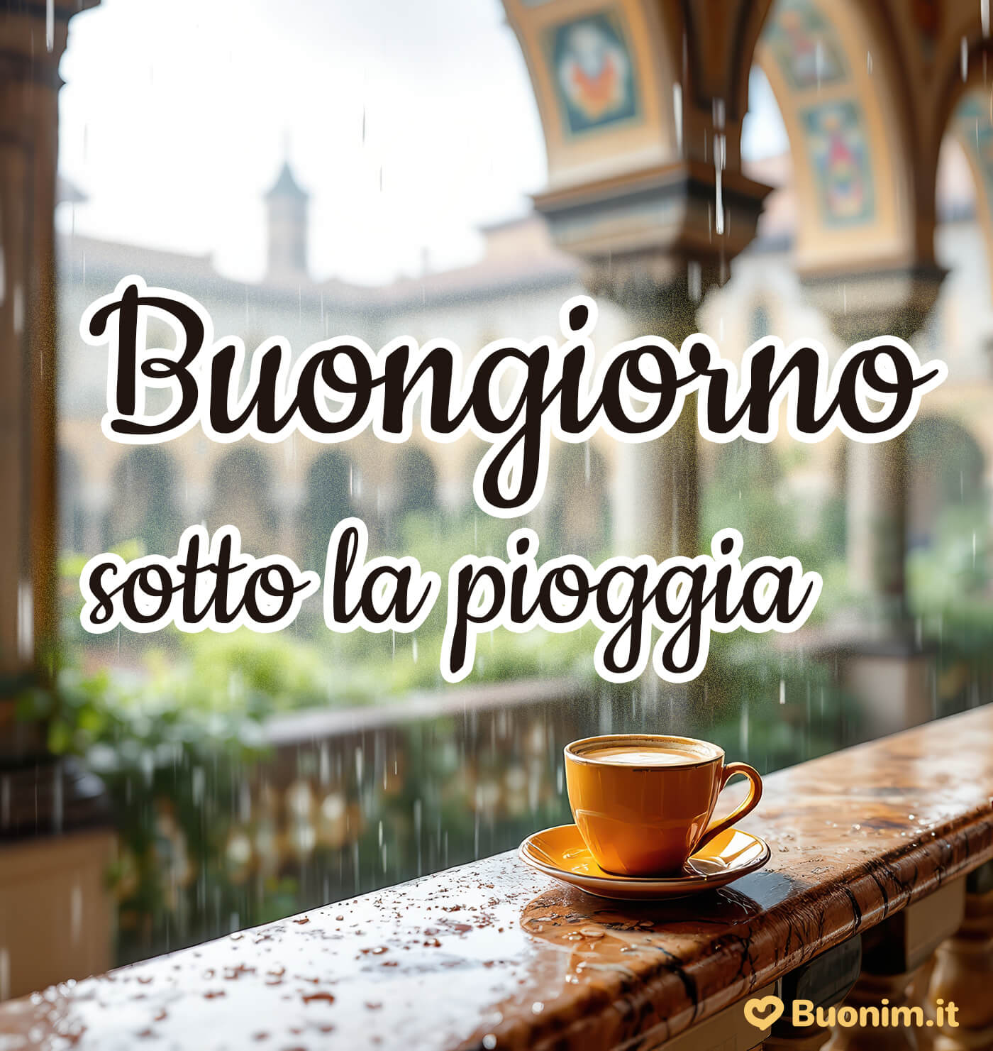 Cartoline di buongiorno con la pioggia per rallegrare chi ami Scarica bellissime immagini di buongiorno con la pioggia e regala un sorriso a chi ami
