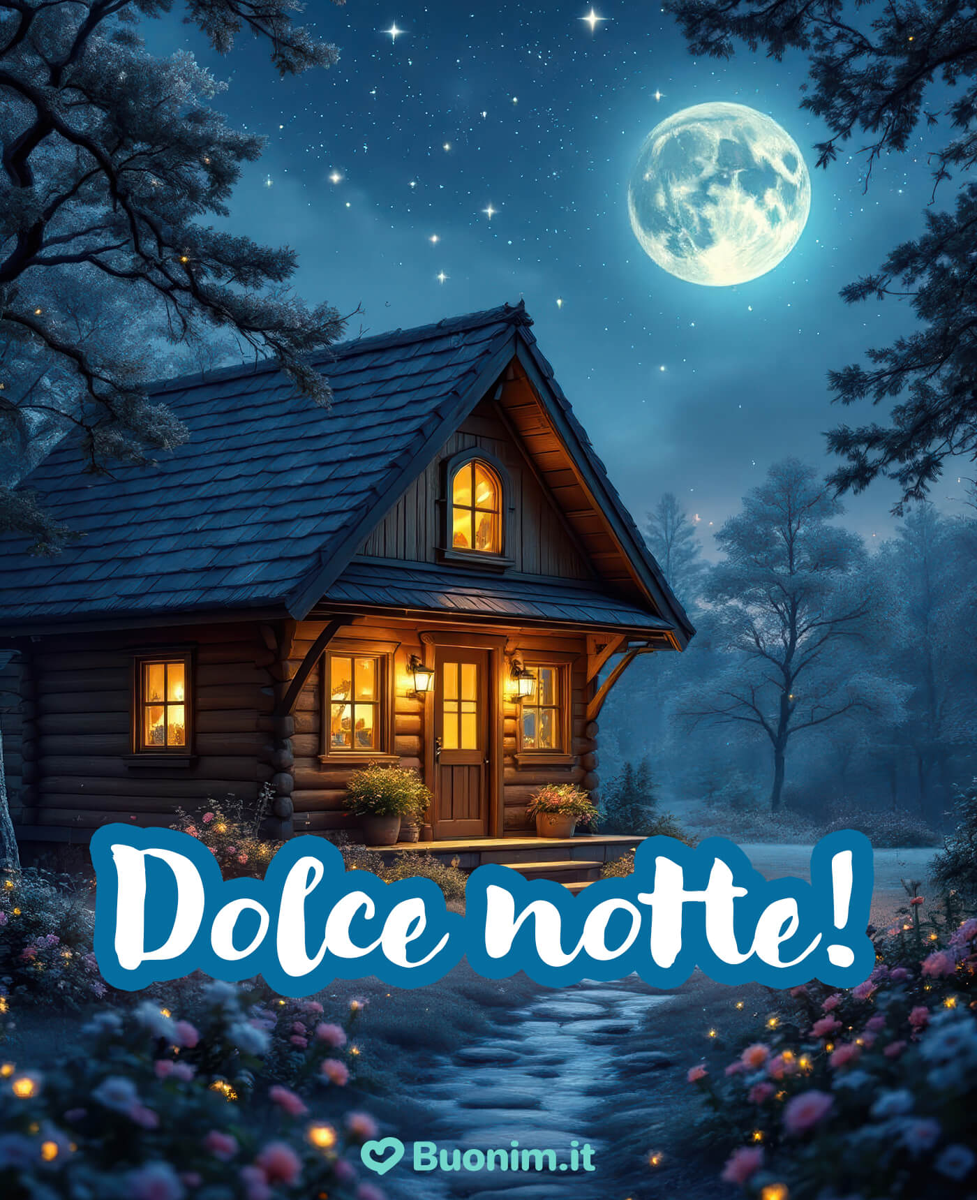 Buona notte con parole dolci e sogni belli Scarica gratis immagini di buonanotte per condividere una dolce notte con tutti
