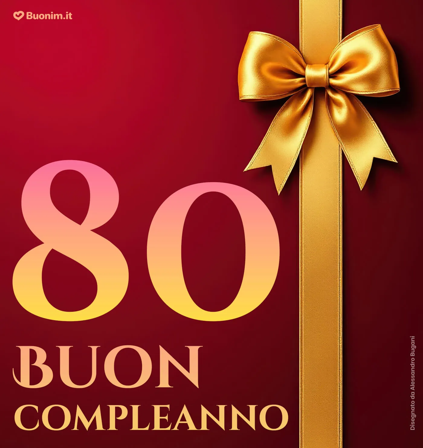 Scarica gratis immagini eleganti e originali per augurare buon compleanno a un uomo di 80 anni con un tocco speciale