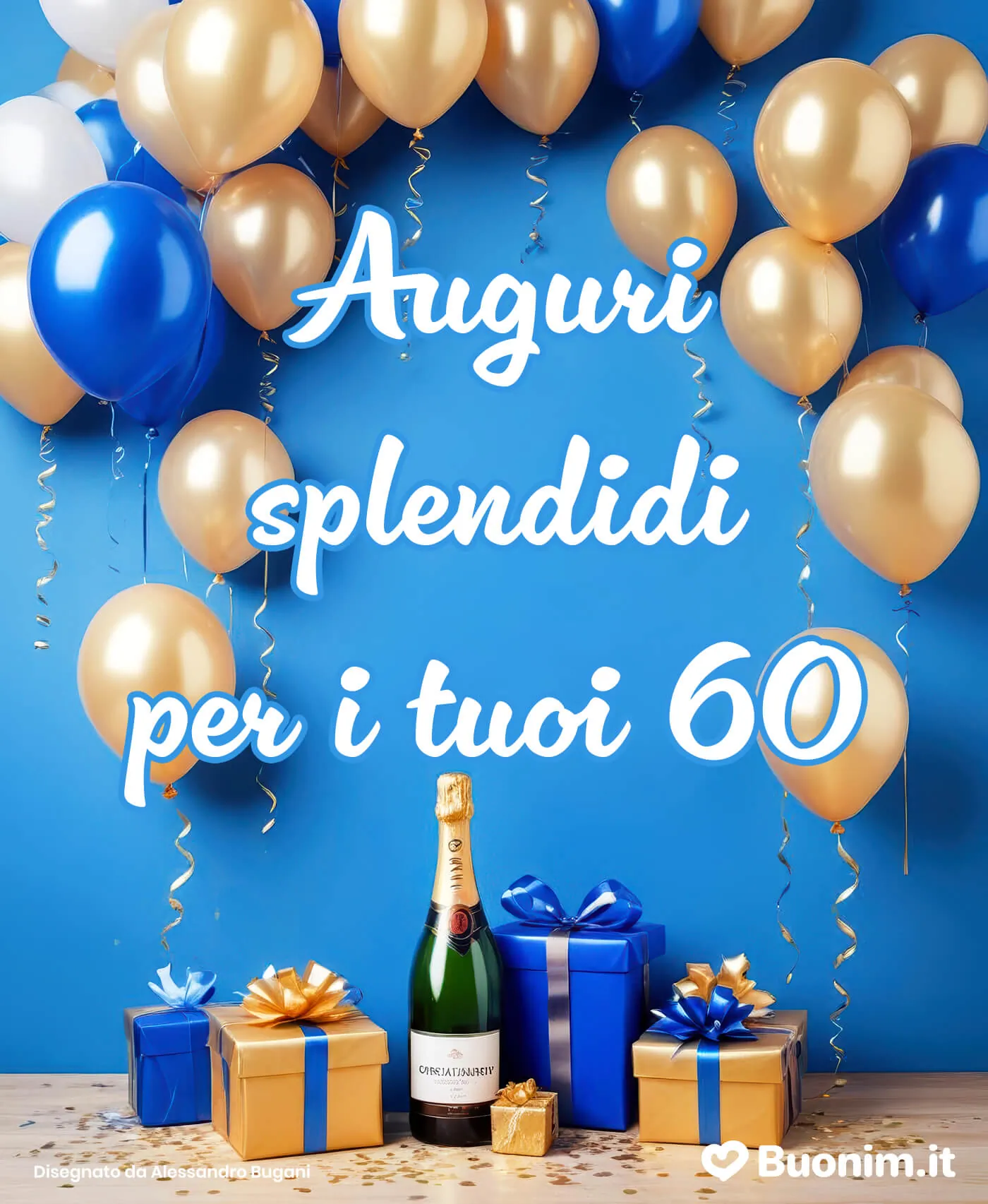 Scarica gratis immagini eleganti e spiritose per festeggiare un uomo di 60 anni con stile e buonumore