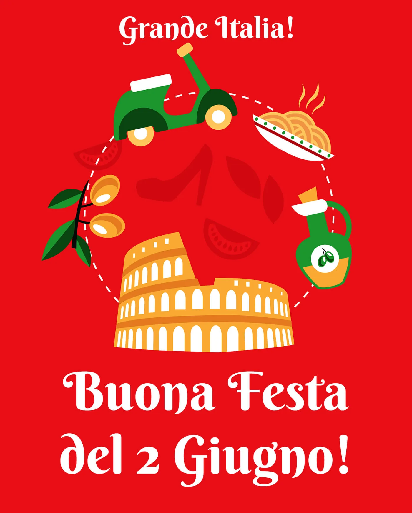 Scarica immagini della Festa della Repubblica italiana per festeggiare il 2 giugno con chi ami