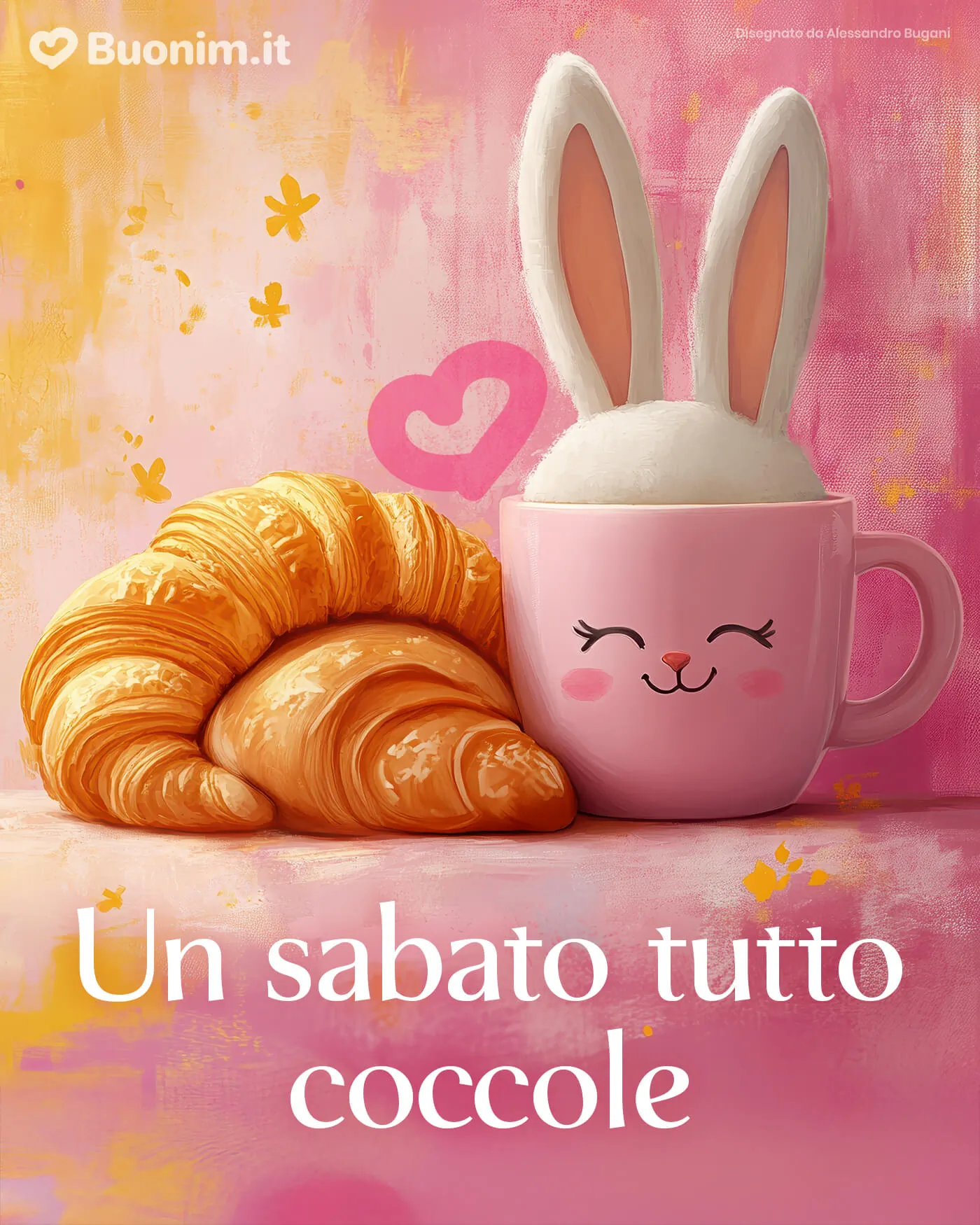 Scarica immagini di buongiorno per il sabato con messaggi affettuosi per iniziare il weekend col sorriso