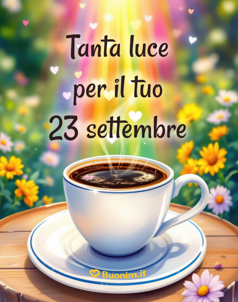 Scarica le nuove immagini di buongiorno 23 settembre e condividi un sorriso con chi ami