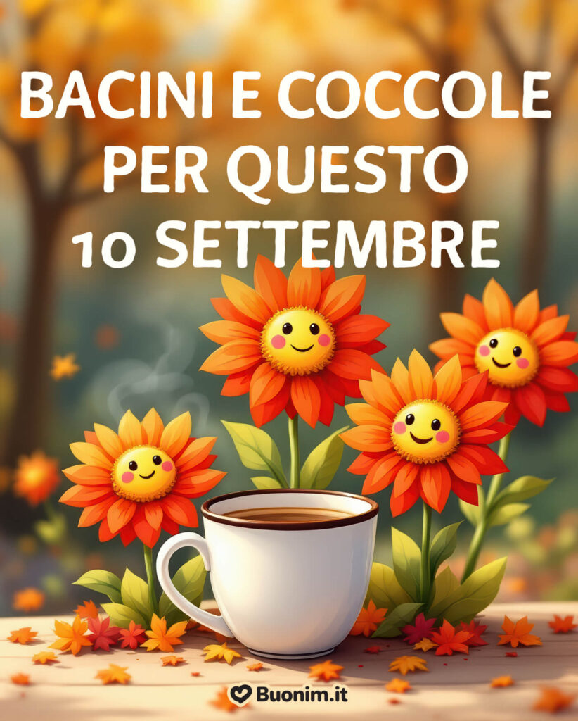Scarica le più belle immagini di buongiorno 10 settembre gratis per WhatsApp e regala un sorriso a chi ami