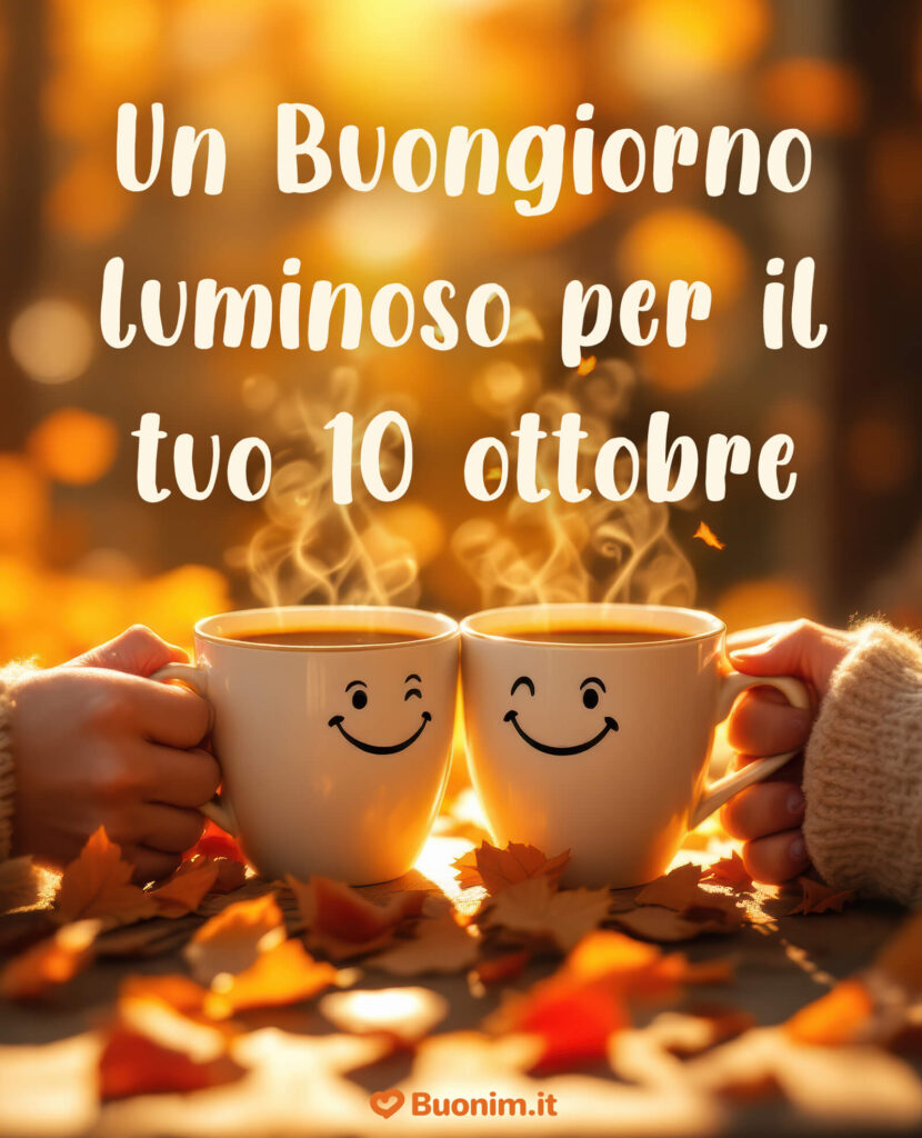 Scarica le più belle immagini di buongiorno del 10 ottobre per portare un sorriso a chi ami