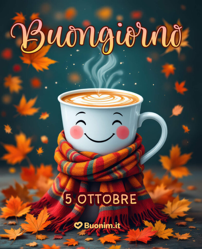 Scarica le più belle immagini di buongiorno del 5 Ottobre per WhatsApp e regala un sorriso a chi vuoi bene