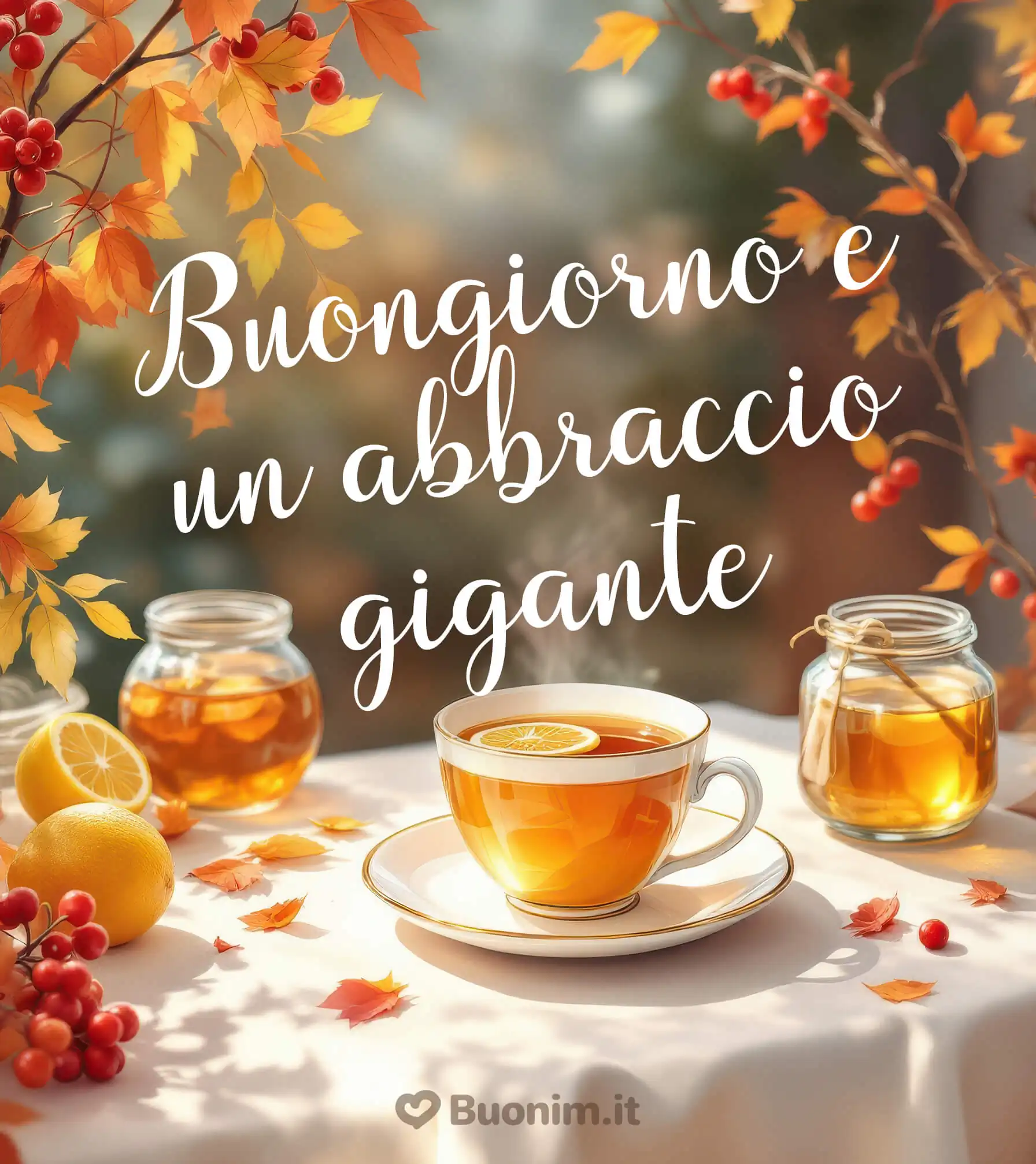 Scarica una dolcissima immagine di ottobre e regala un abbraccio gigante a chi vuoi bene