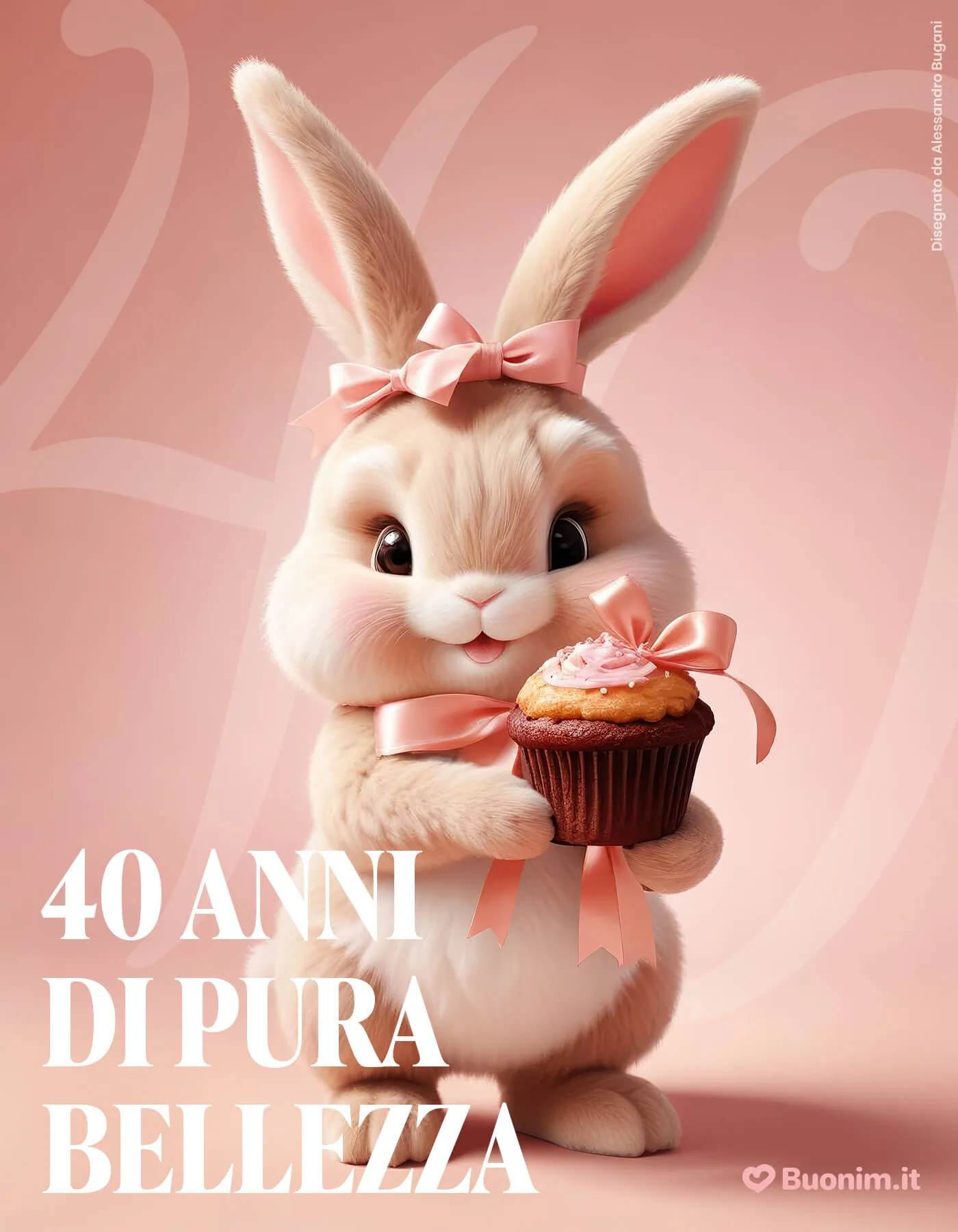 Scarica un’immagine di auguri per i 40 anni donna per condividere un pensiero affettuoso con chi ami