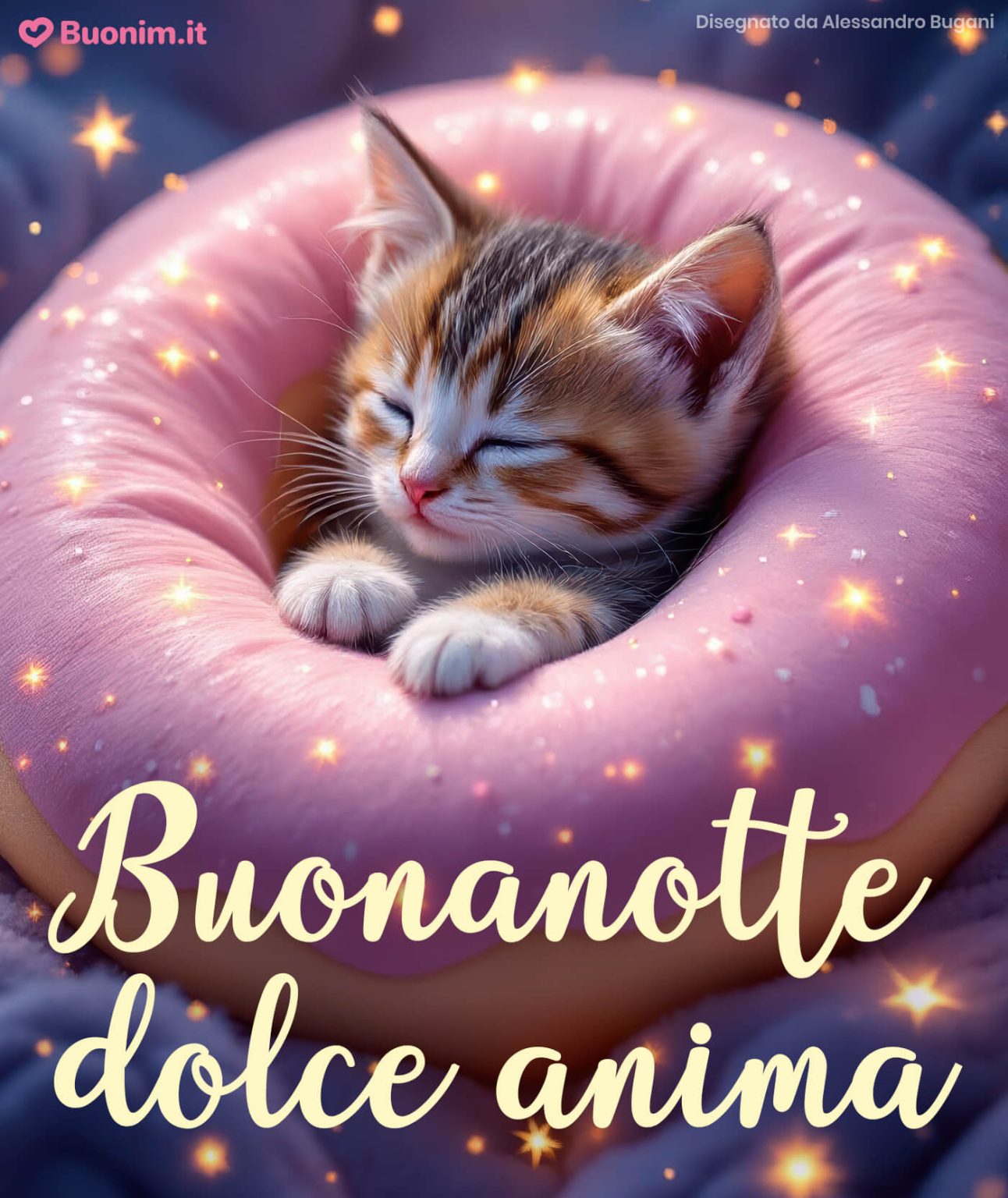 Immagini di Buonanotte con Gatti e Gattini Divertenti e Dolcissimi per ...
