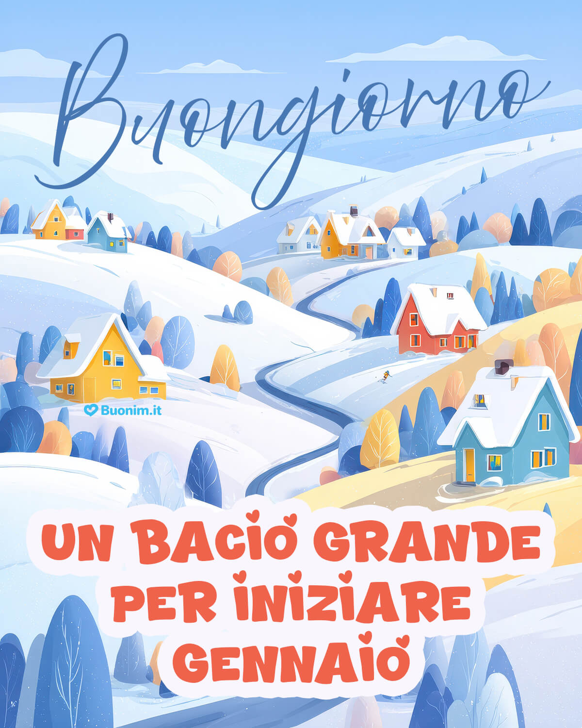 Speciali immagini di buongiorno a gennaio da condividere Tra colline bianche e casette colorate, il buongiorno sembra più leggero. Queste immagini di buongiorno a gennaio sono perfette per mandare un bacio grande e tanta dolcezza, appena ti va.