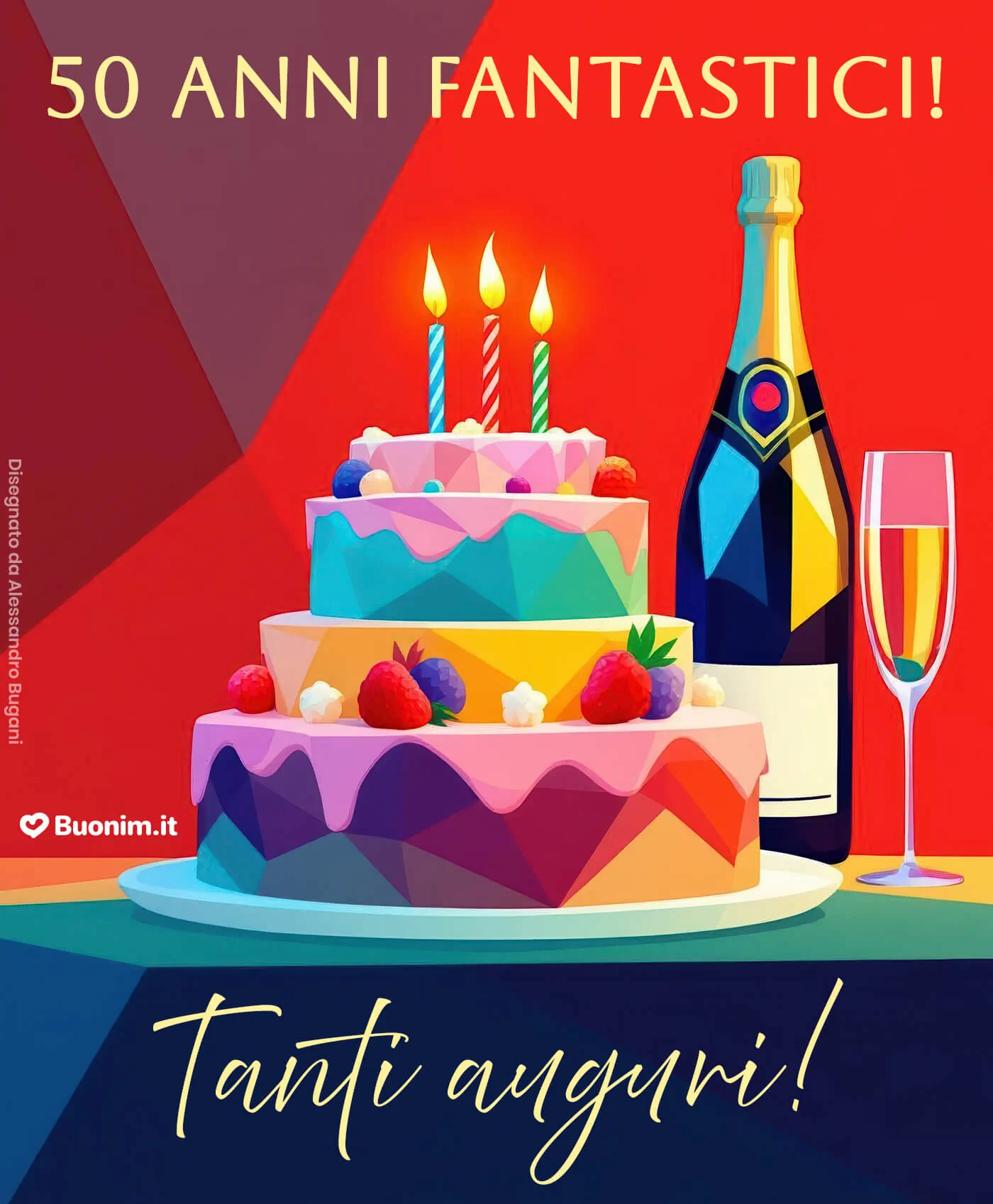 Su Buonim trovi idee semplici e maschili per auguri di buon compleanno con immagini eleganti per i cinquant’anni
