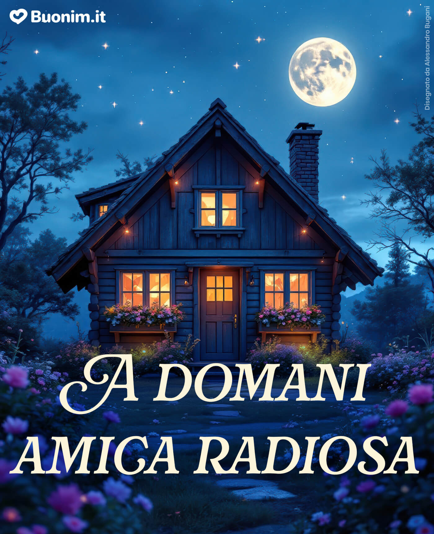 Immagine nuova gratis di buonanotte per la mia amica da scaricare Su Buonim trovi immagini divertenti di buonanotte per amici a domani tutte da scaricare