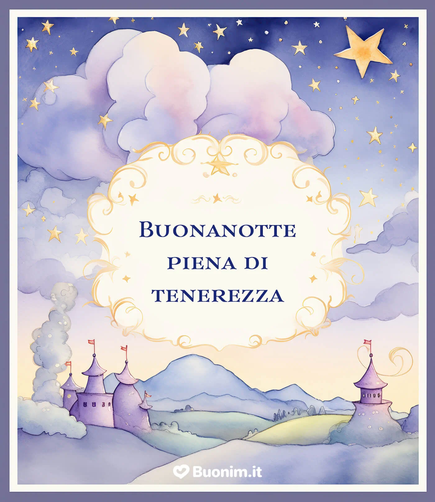 Su Buonim trovi una dolce notte con parole belle e immagini recenti da inviare con amore