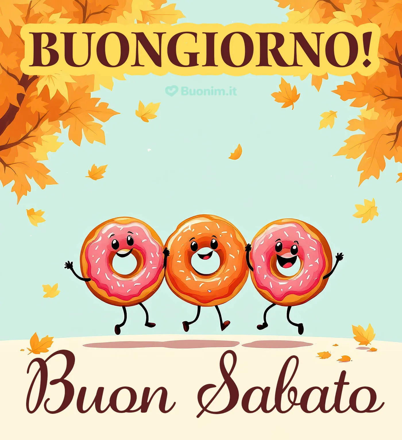 Ti auguro un felice sabato autunnale pieno di serenità e riposo